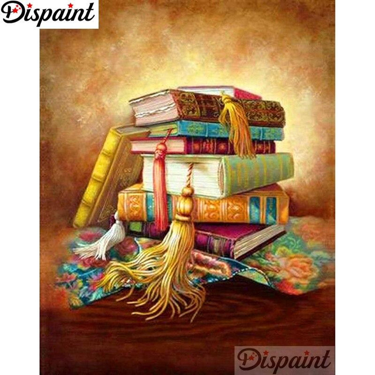 5D Diamond Painting Books and Tassels Kit - Bonanza Marketplace