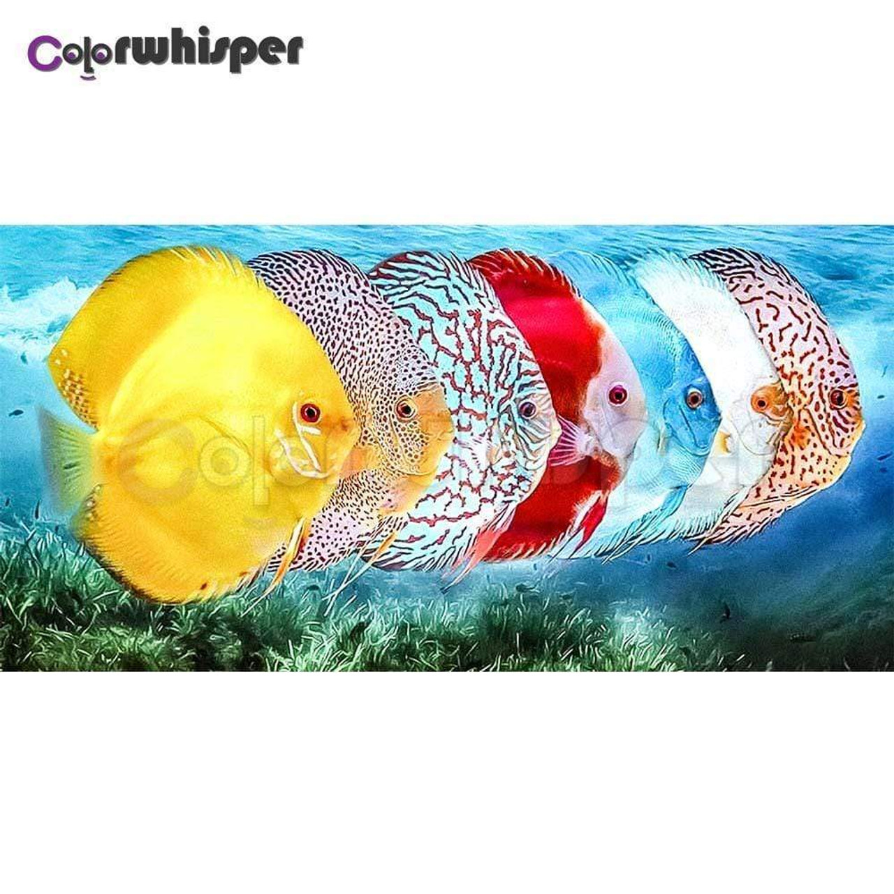 5D Diamond Painting Seven Tropical Fish Kit