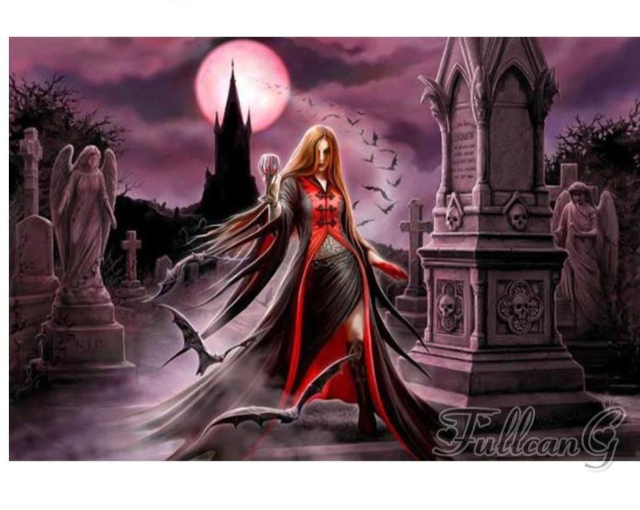Witchy Woman Art - 5D Diamond Painting 