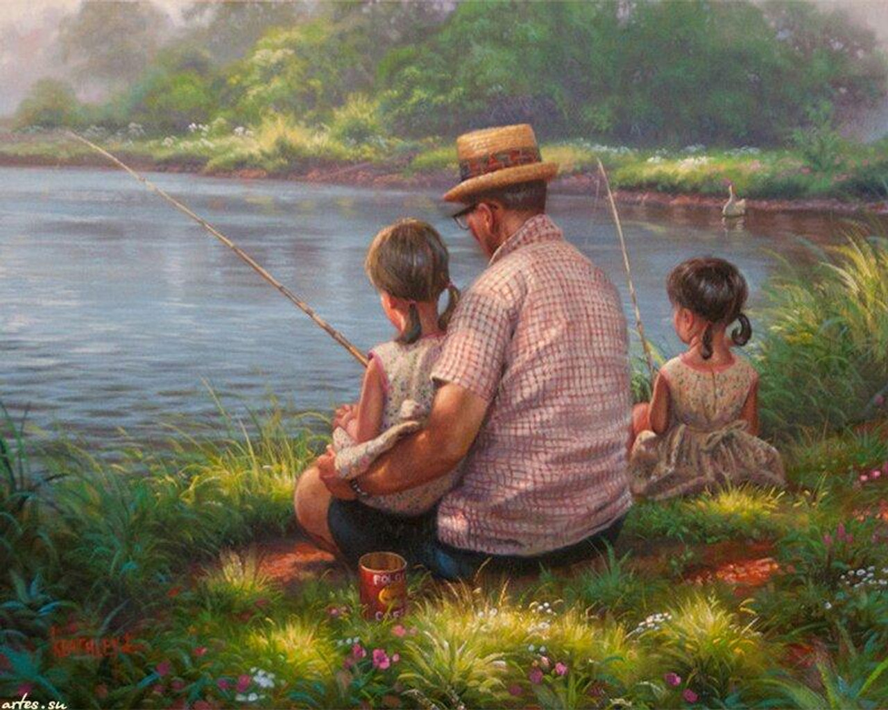 5D Diamond Painting Fishing with Grandpa Kit