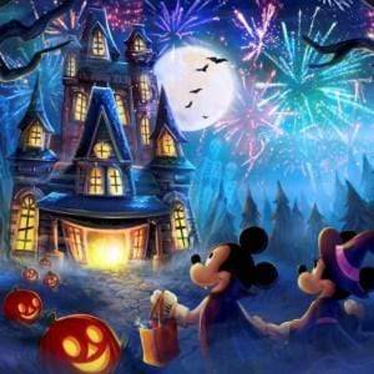 Mickey and Minnie Halloween Diamond Painting 