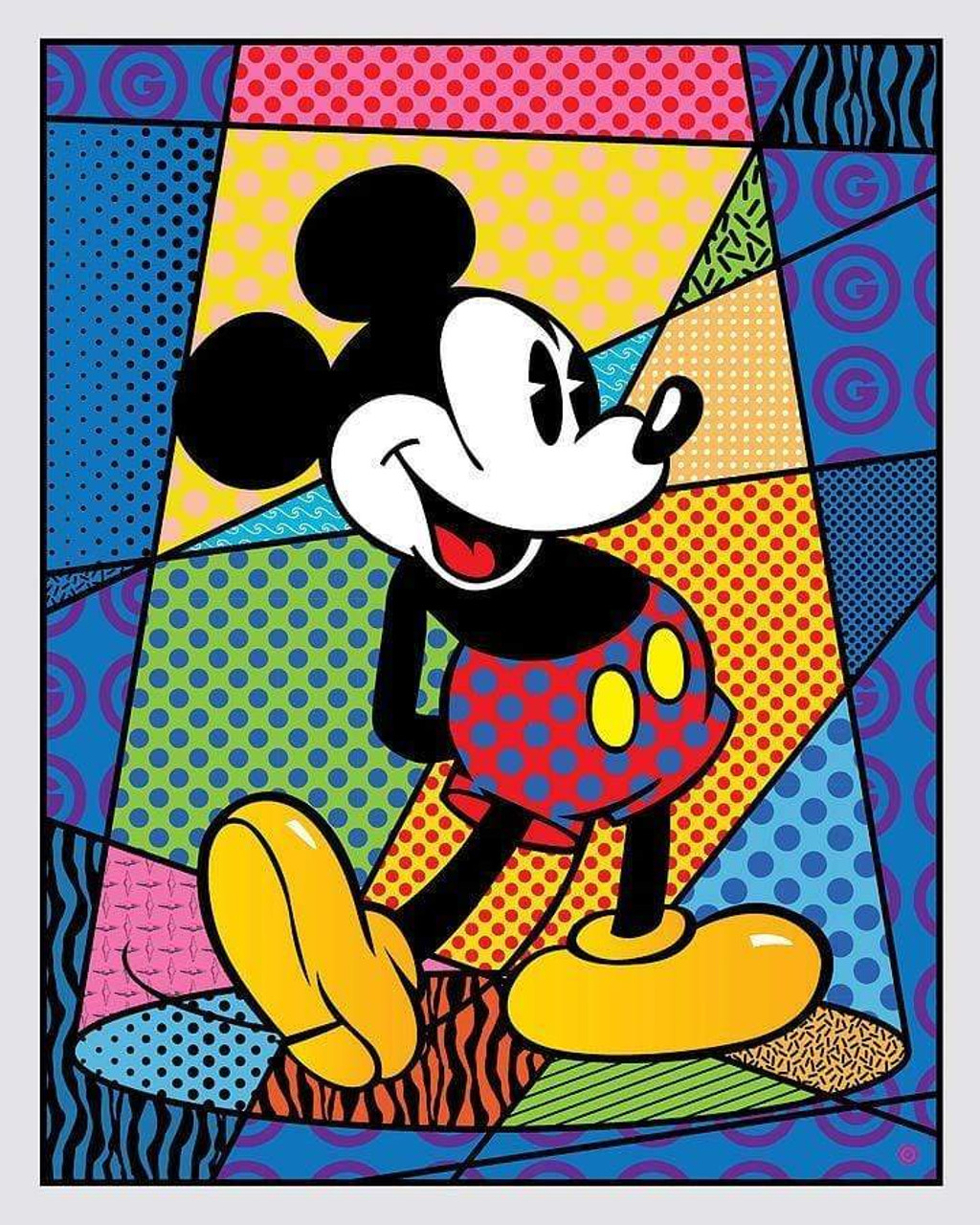 5D Diamond Painting Abstract Background Mickey Mouse Kit