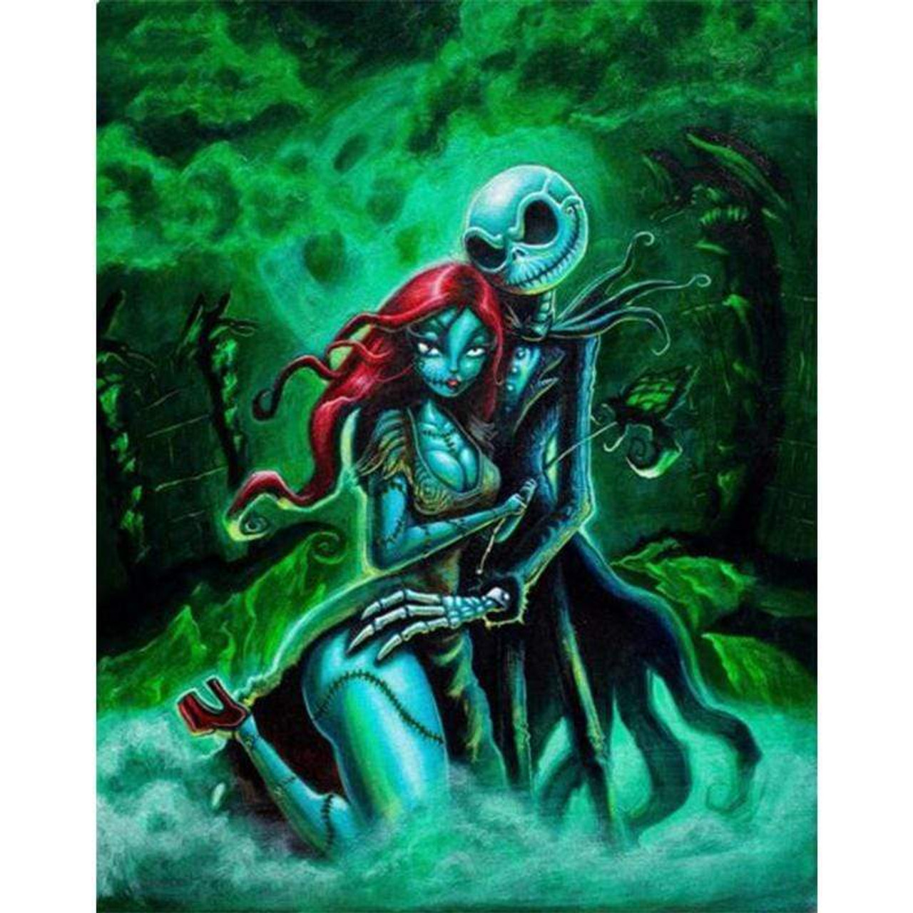 The Nightmare Before Christmas Jack Skellington And Sally Diamond