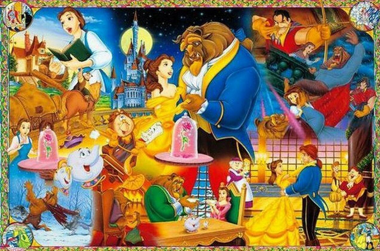 5D Diamond Painting Beauty and The Beast Collage Kit