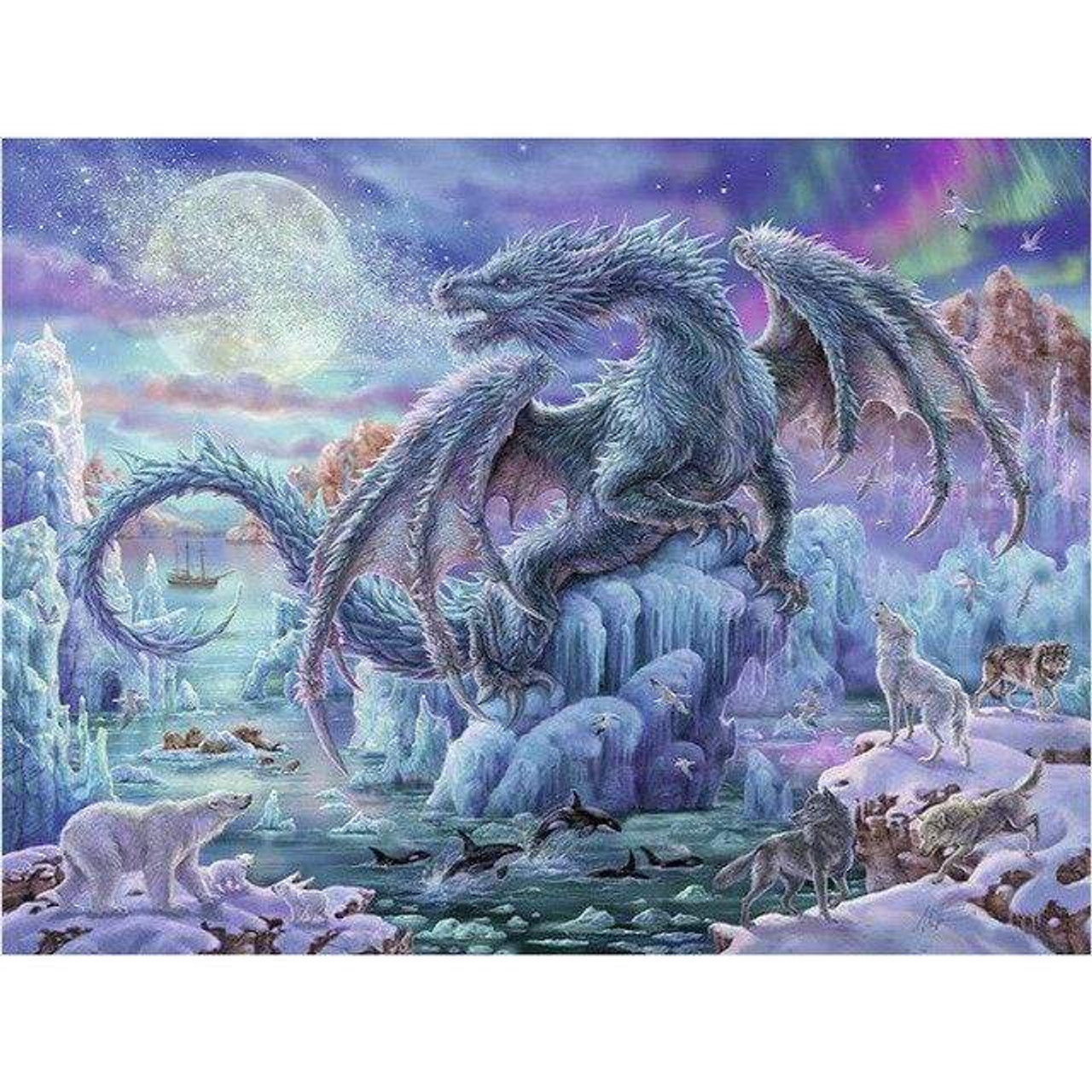 The Ice Dragon - Diamond Painting 