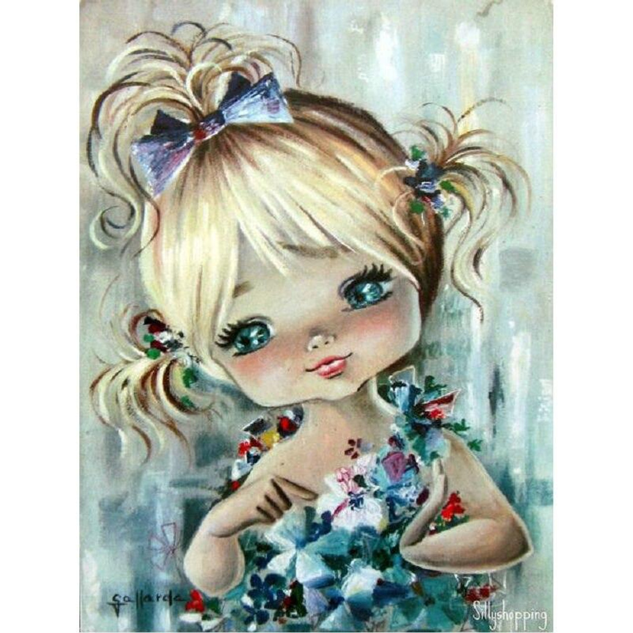 Beautiful 5D Diamond Painting Of Flower Girl – Best Diamond Paintings