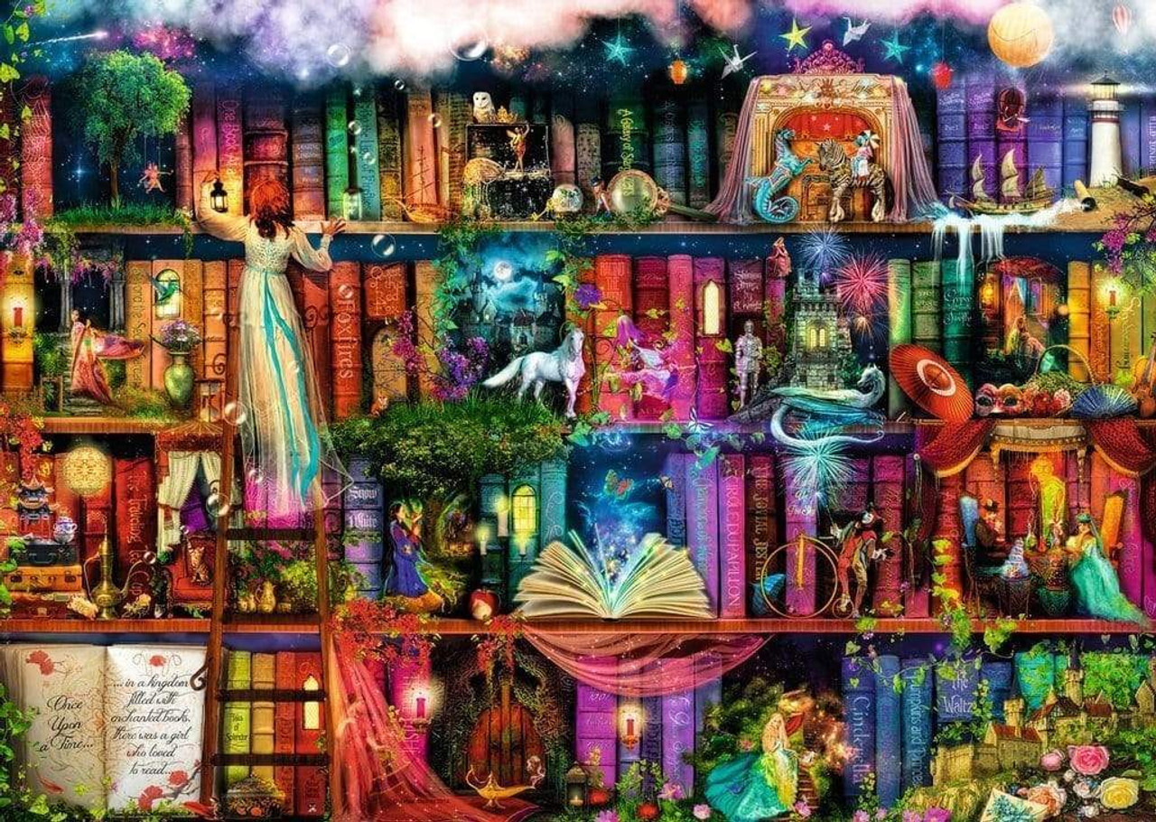 5D Diamond Painting Wish Upon a Book Bookstore Kit