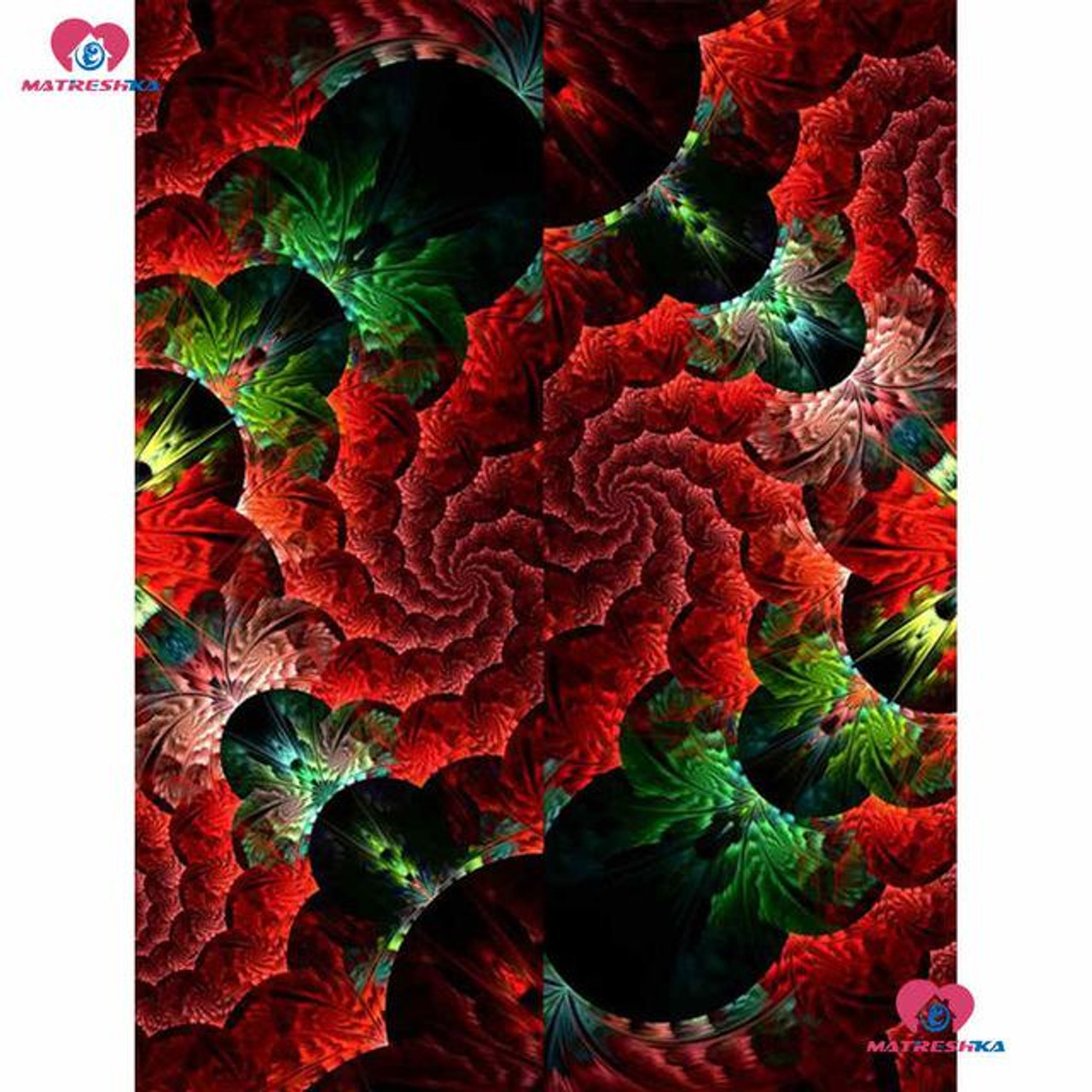 5D Diamond Painting Orange and Pink Flower Design Kit