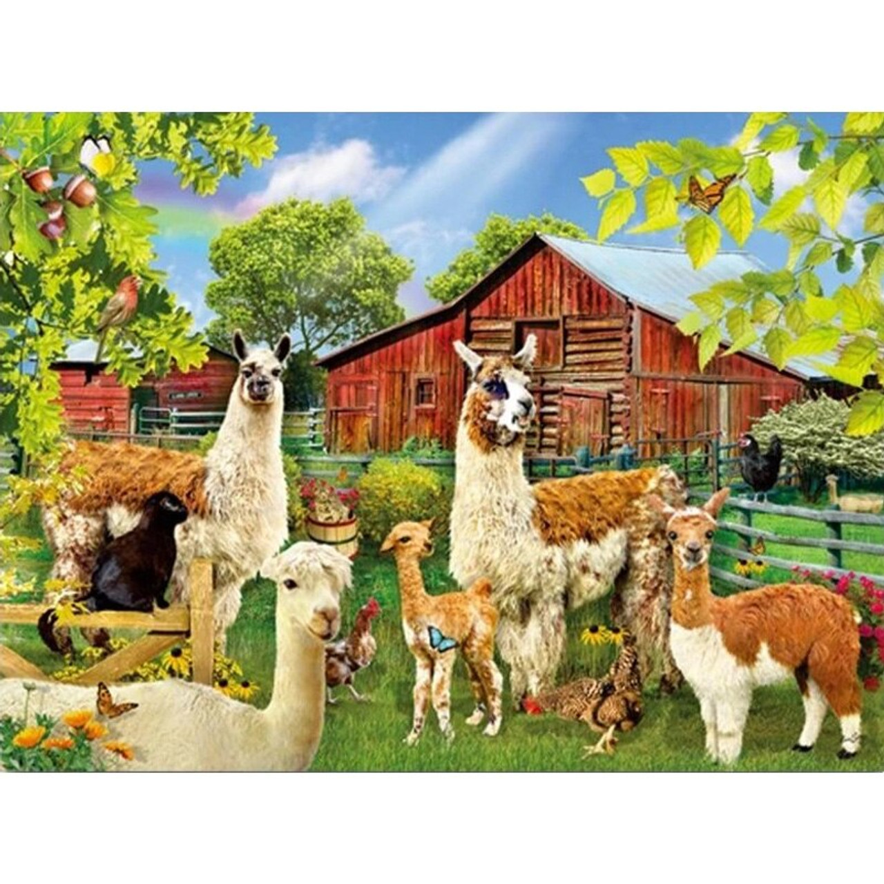 5D Diamond Painting Alpaca Farm Kit Bonanza Marketplace