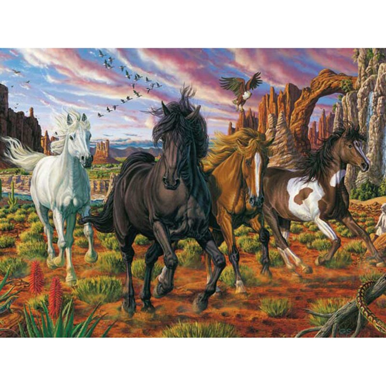 5D Diamond Painting Horse and a Chow Kit