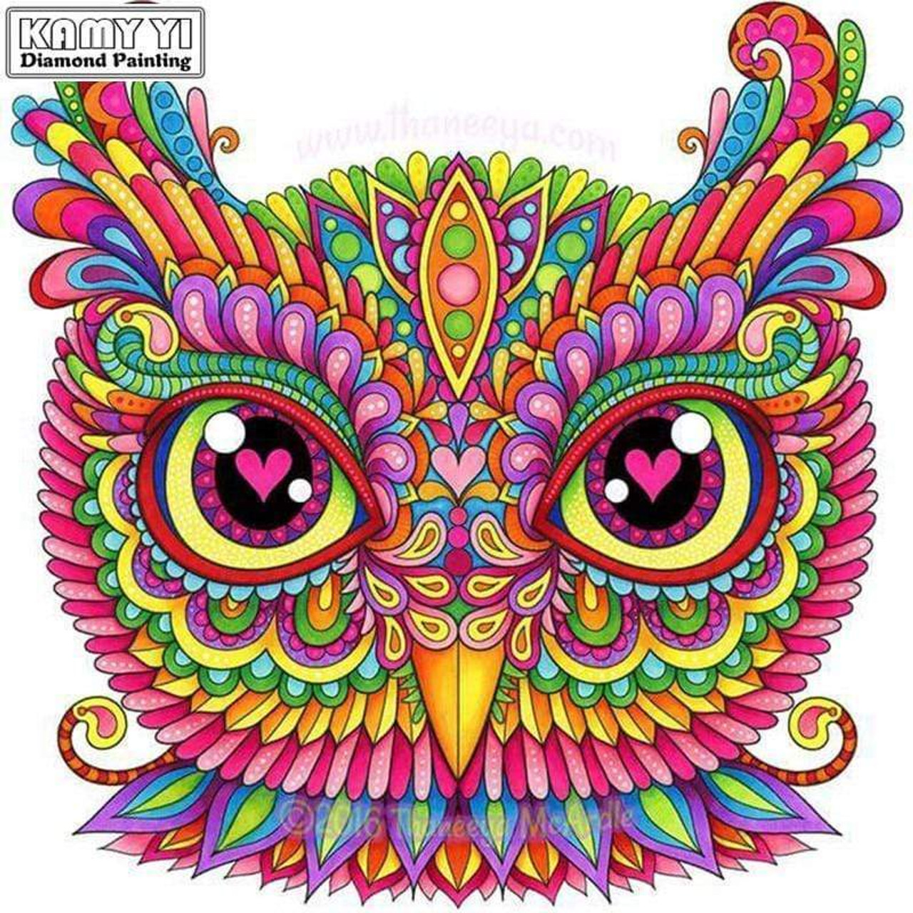Colorful Owl - Diamond Painting Kit