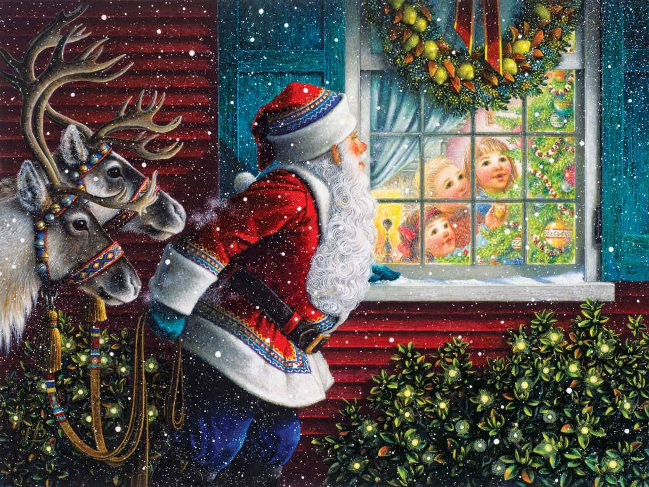 DIY Diamond Painting Christmas Ornaments Santa Deer Window Door