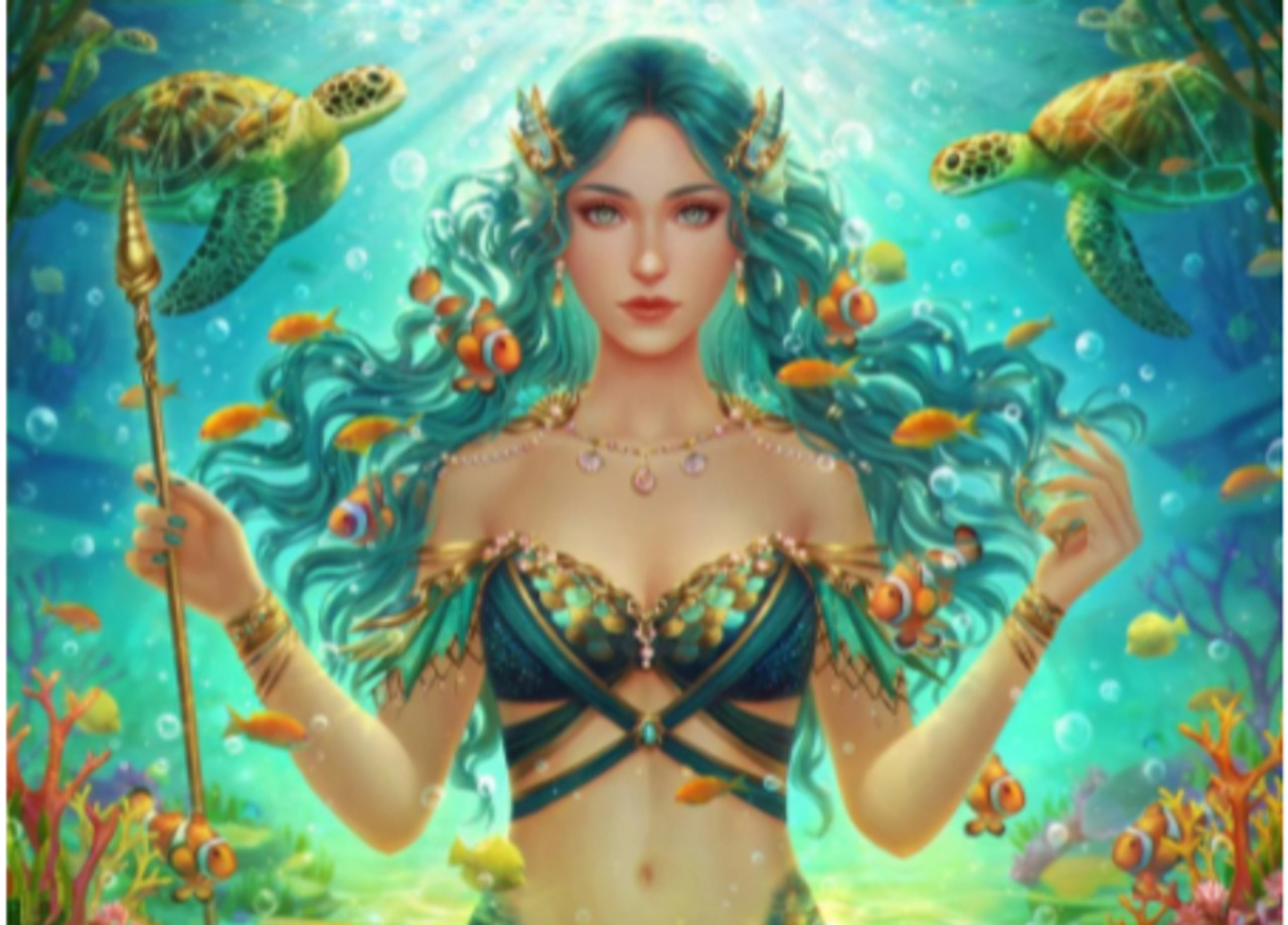 5D Diamond Painting Mermaid Princess Kit - Bonanza Marketplace