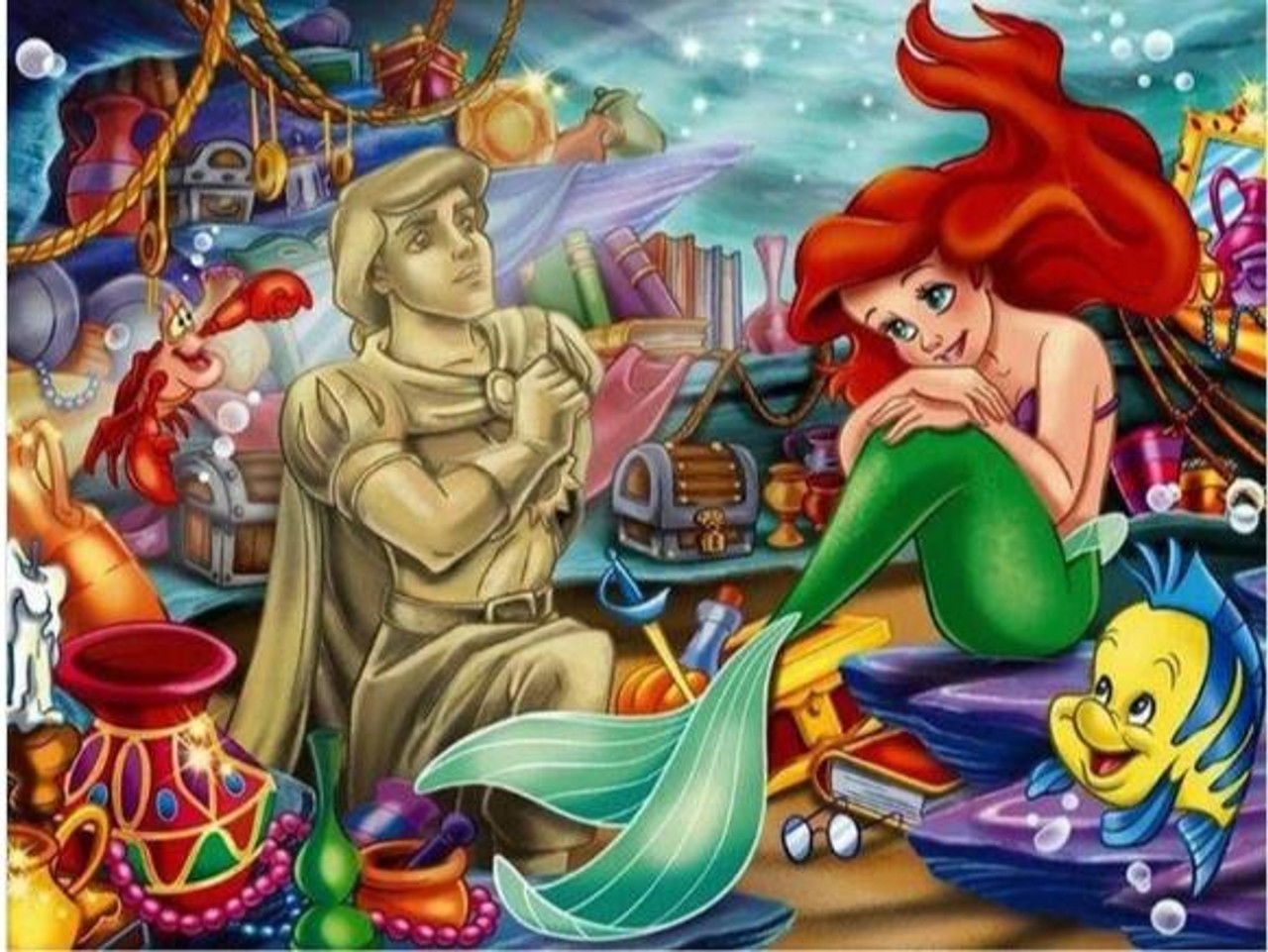 Diamond Painting Disney Little Mermaid 5d Diy Full Drill Fish