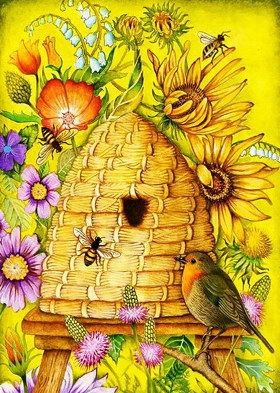 Flower bee Diamond Art Painting Kit, Round/Square Drill– Diamond Paintings  Store