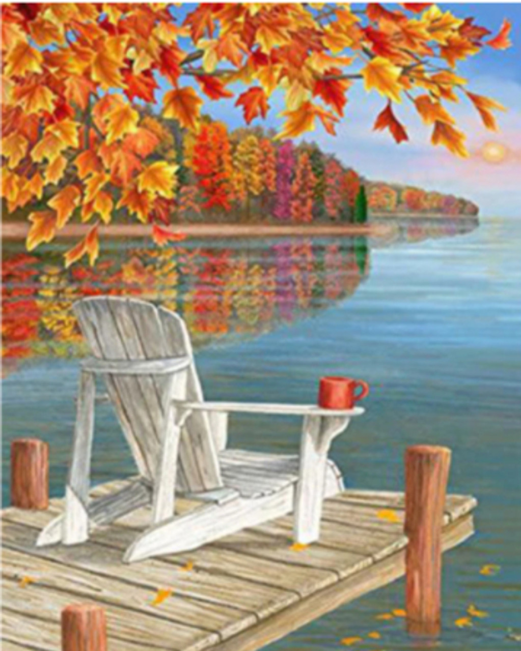  Autumn Waterfall Diamond Painting Kits 5D Diamond Art