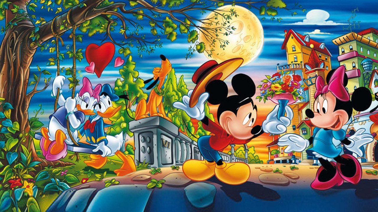 5D Diamond Painting Mickey and Minnie Valentine Kit - Bonanza