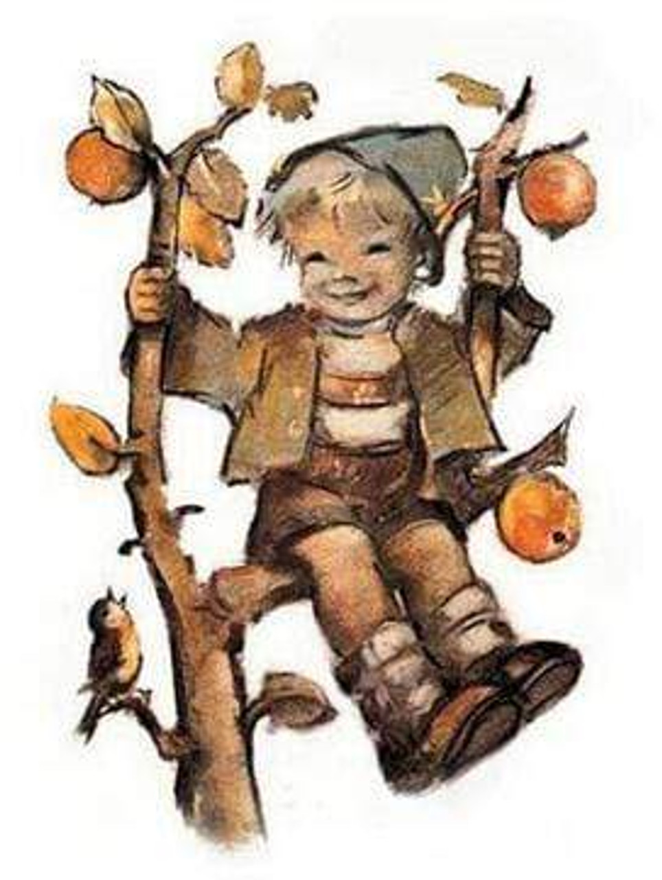 5D Diamond Painting Boy in an Apple Tree Kit - Bonanza Marketplace