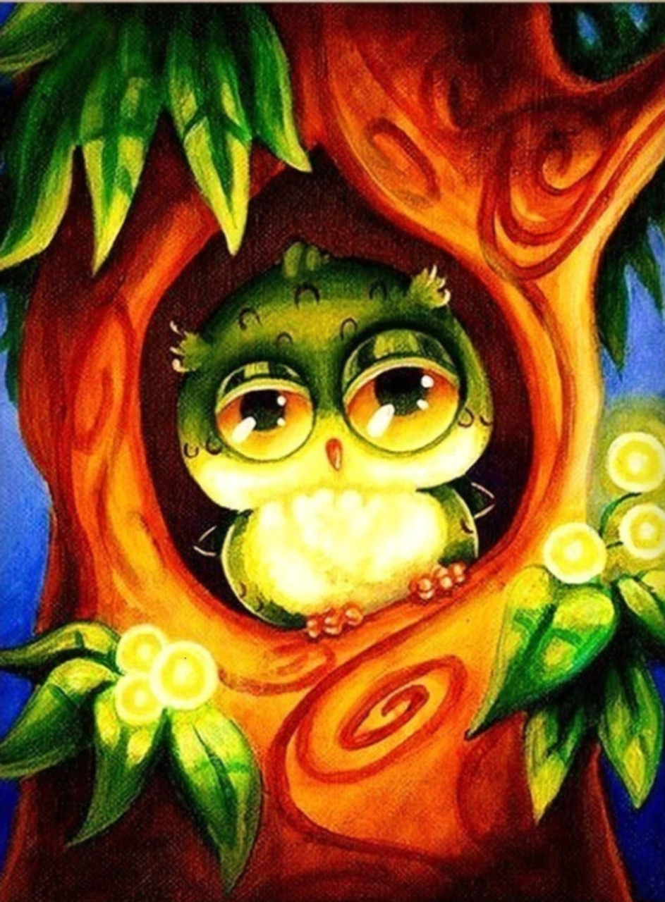 green owl cartoon