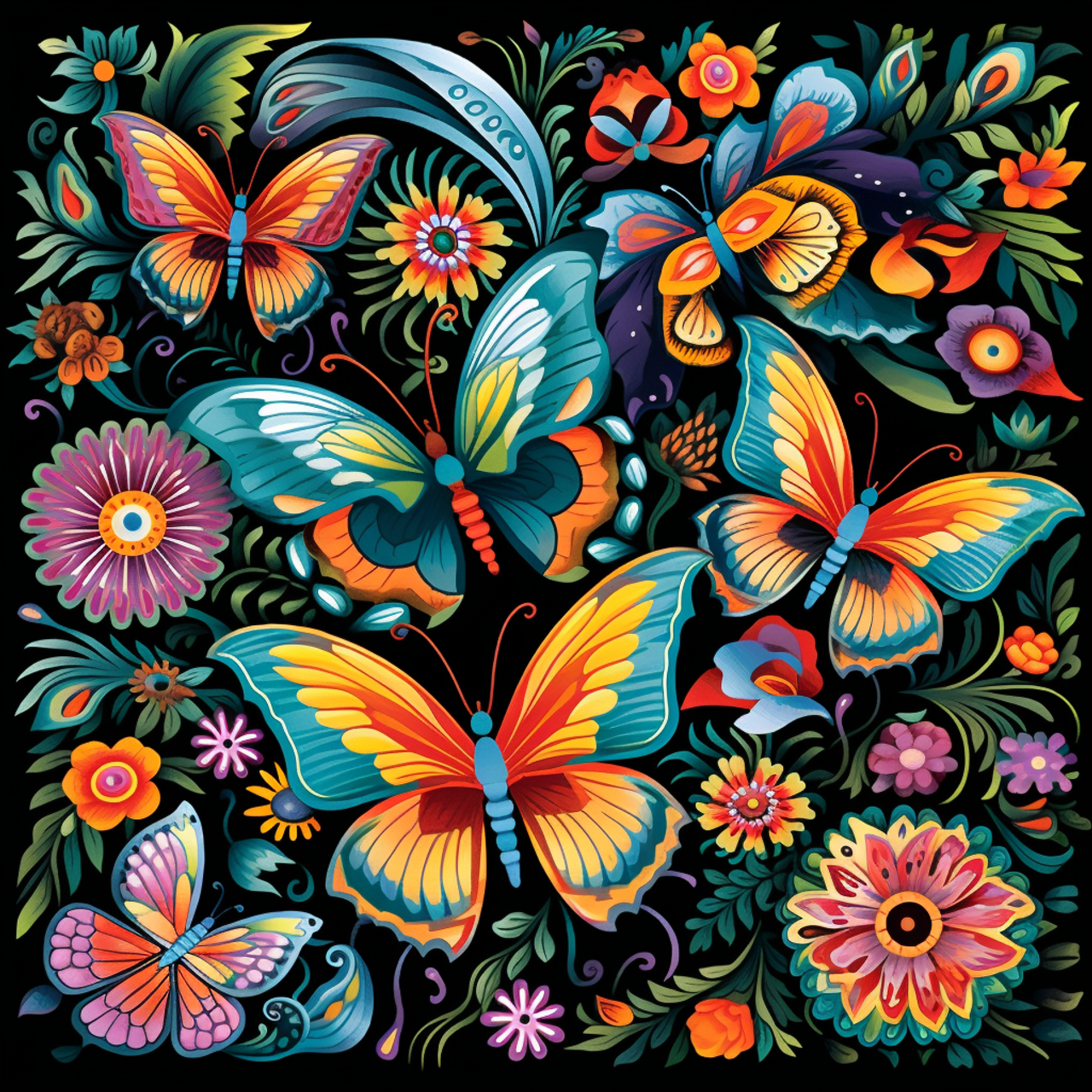 NEW 5D Diamond Painting, Full Square - Art Book of Butterflies