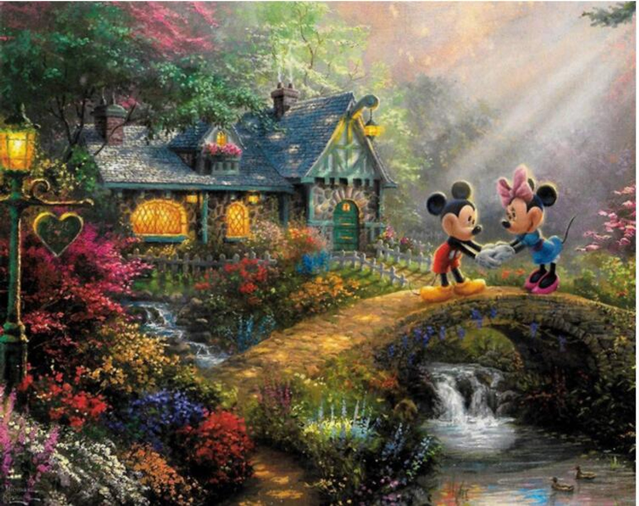 5D Diamond Painting Mickey and Minnie Eiffel Tower Kit