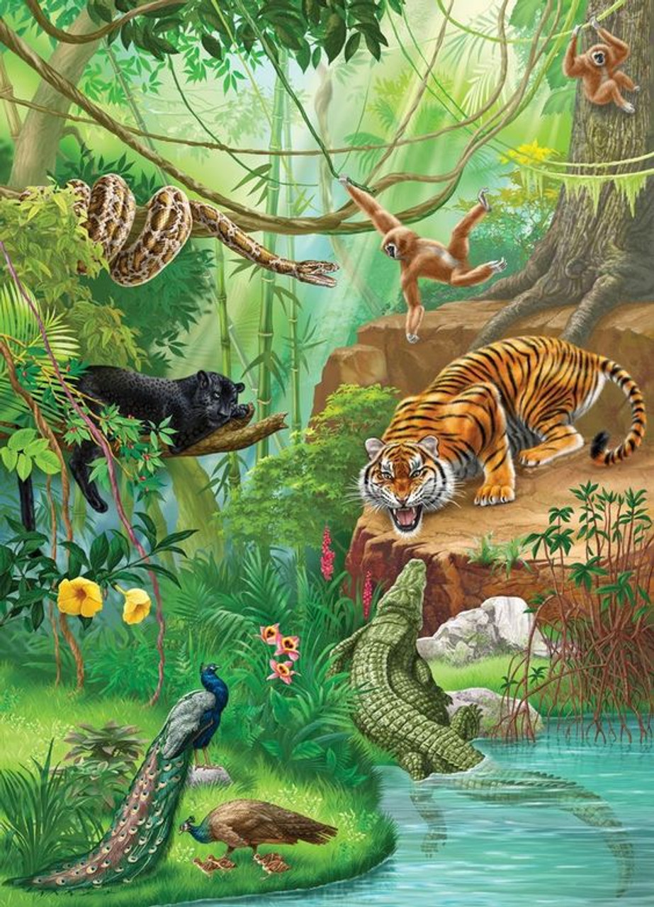 5D Diamond Painting Tigers in the Jungle Frame Escape Kit - Bonanza  Marketplace