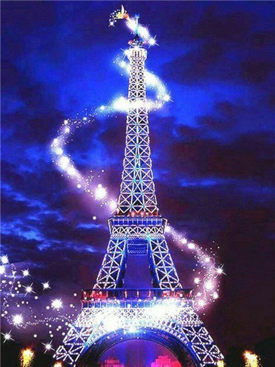 5D Diamond Painting Eiffel Tower Painting Kit - Bonanza Marketplace