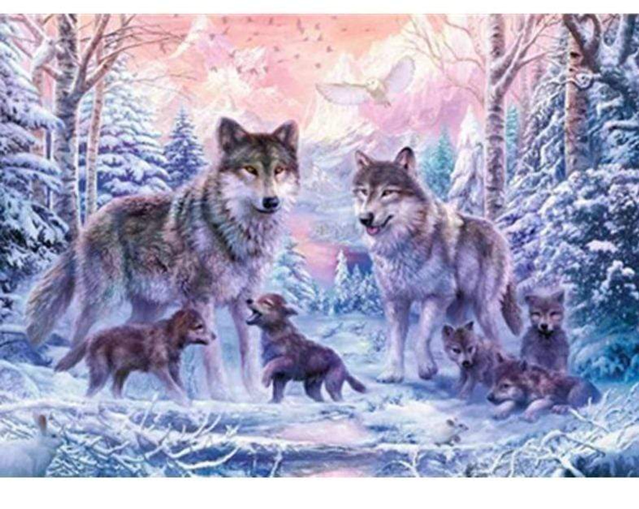 Dog to Wolf - Premium Diamond Painting Kit – Home Craftology