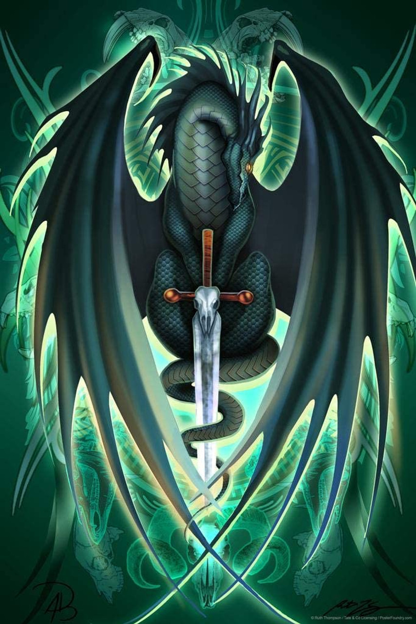 Green Dragon Diamond Painting 