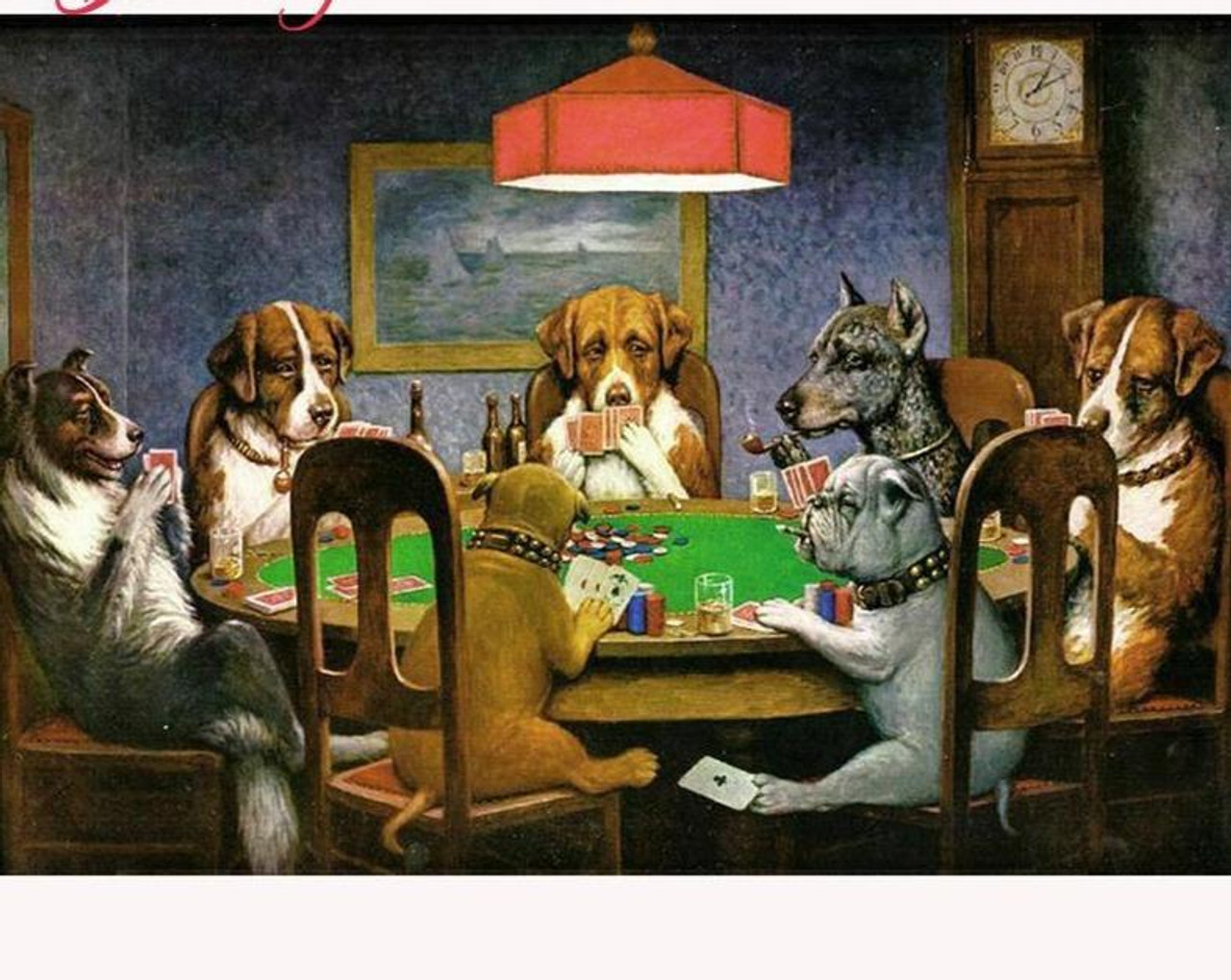 5D Diamond Painting Dog Poker Game Kit - Bonanza Marketplace