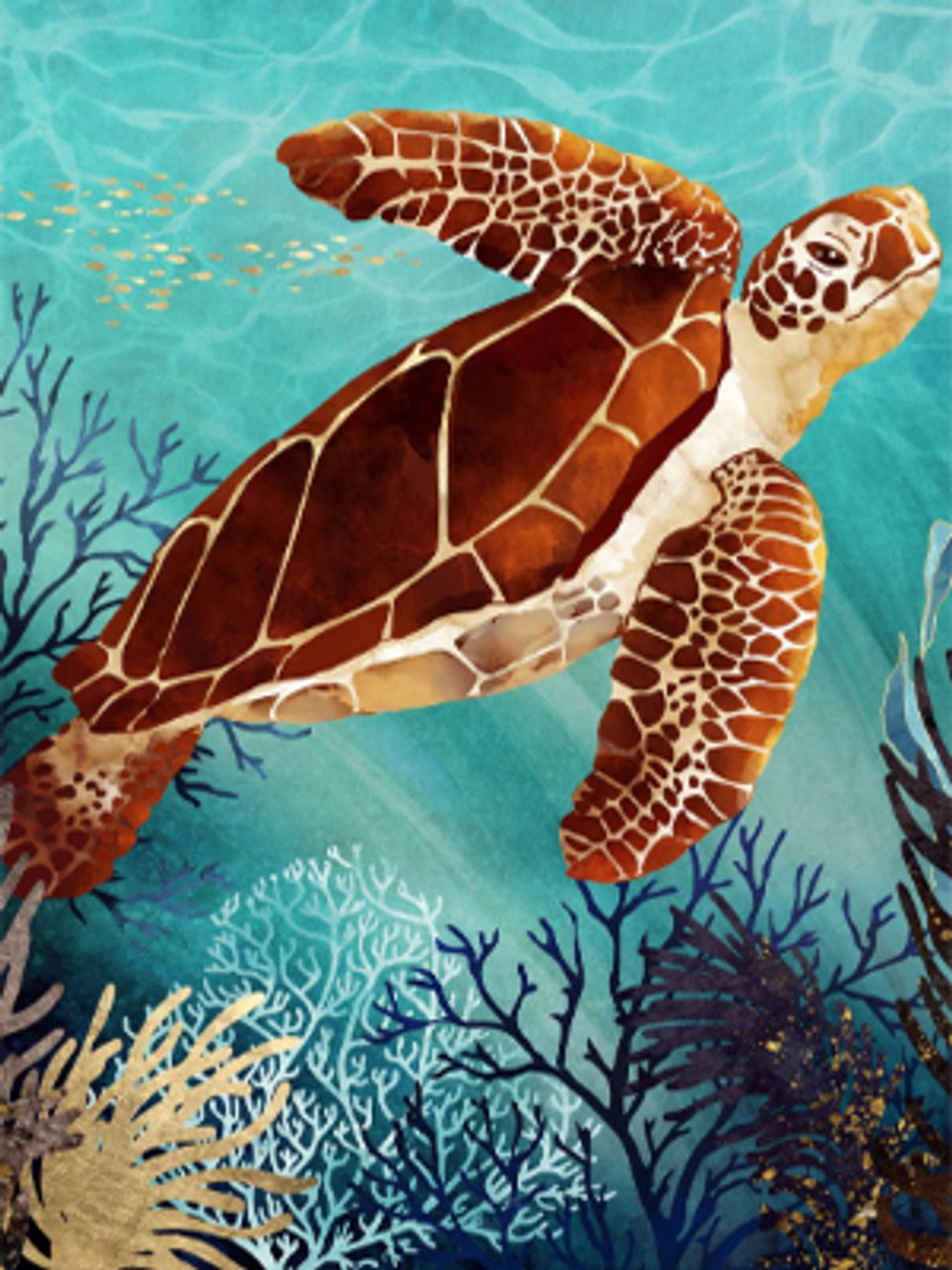 5D Diamond Painting Colorful Turtle Kit - Bonanza Marketplace