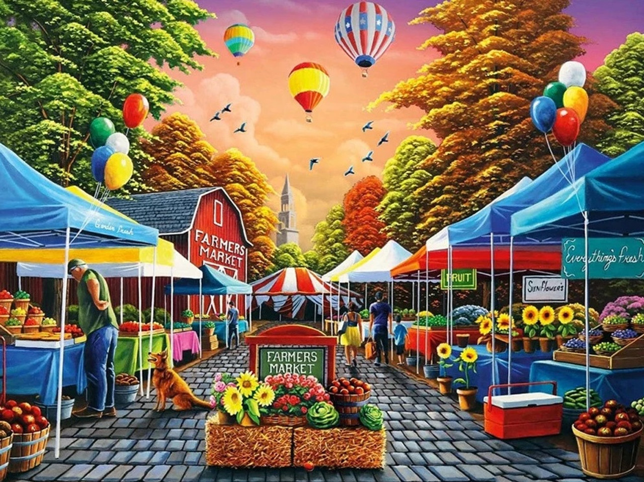 5D Diamond Painting Fruit Stand Kit - Bonanza Marketplace