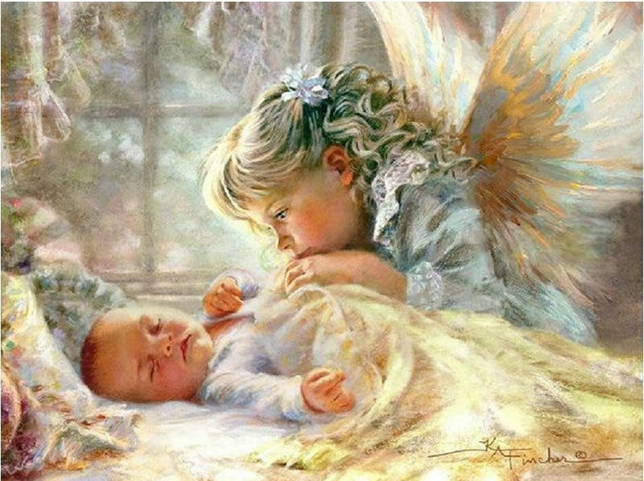 paintings of baby angels