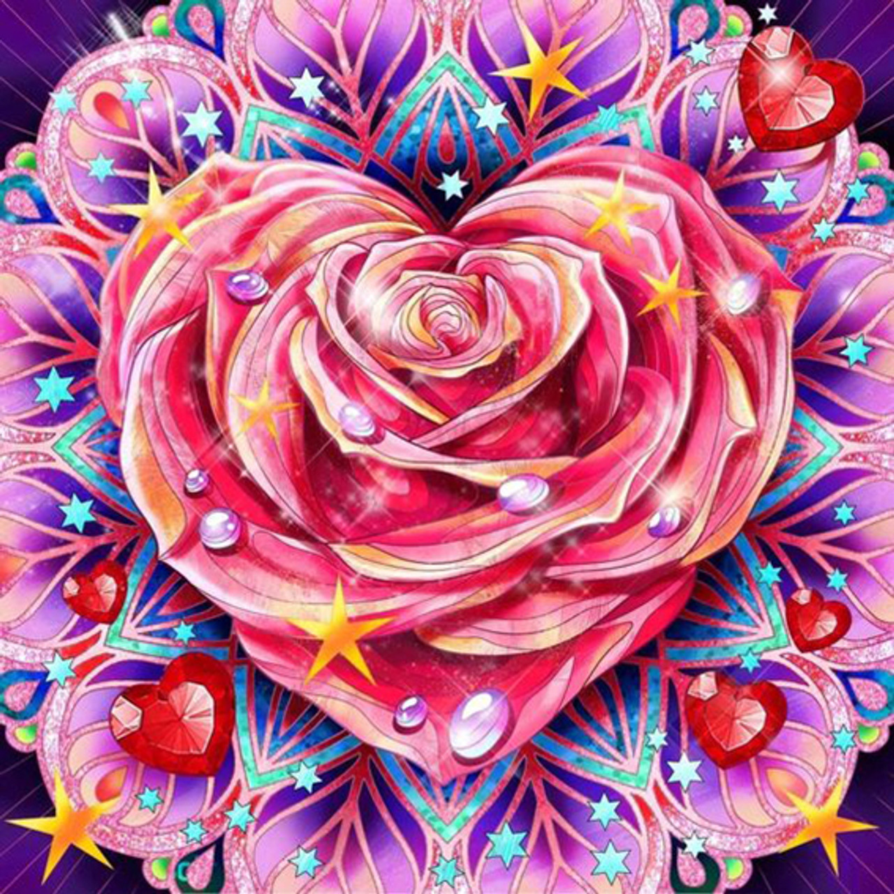 5D Diamond Painting Gem Heart Design Kit