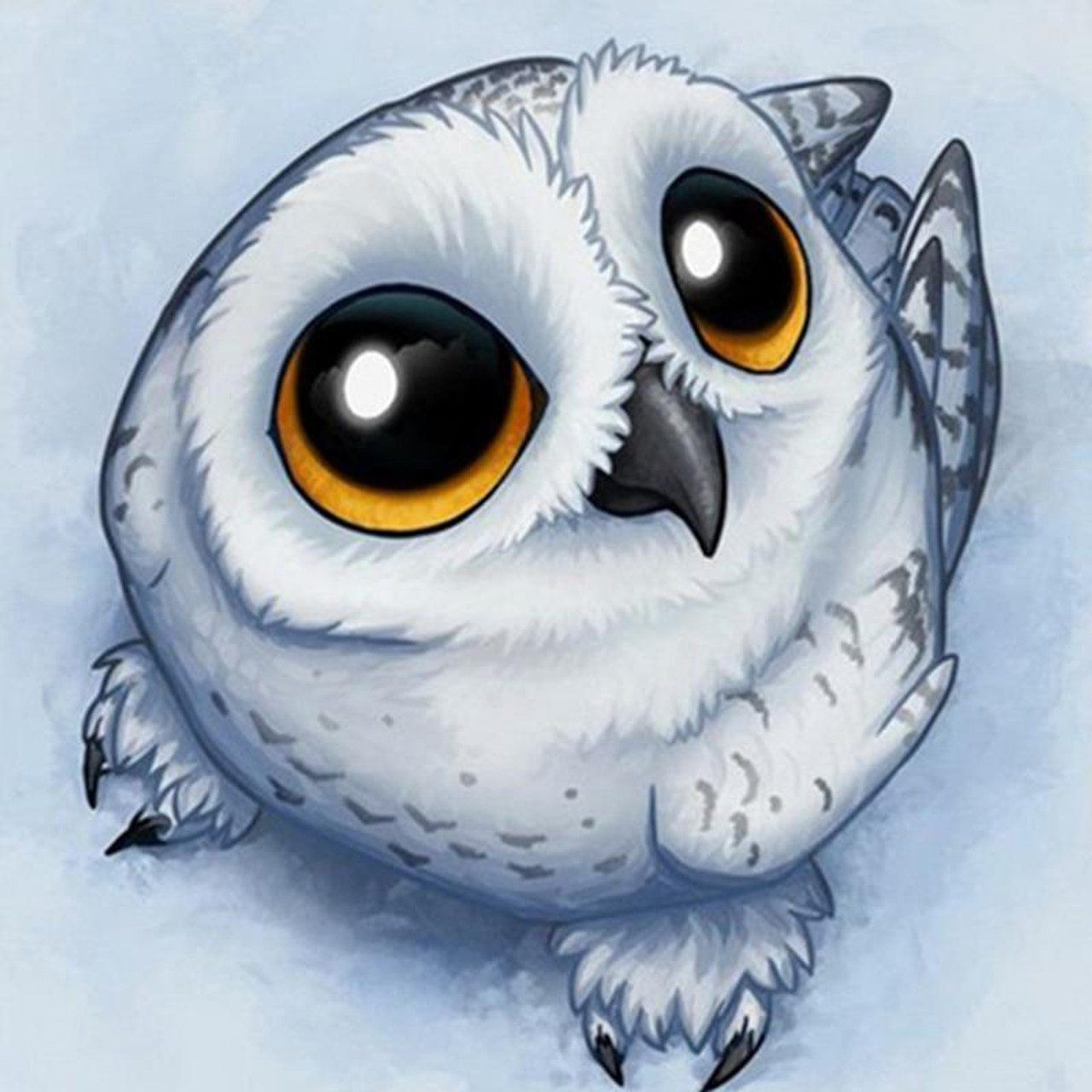 5D Diamond Painting Big Eye Baby Owl Kit