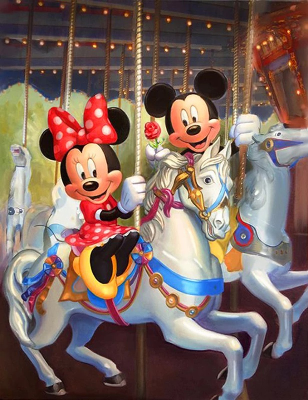 5D Diamond Painting Mickey and Minnie Eiffel Tower Kit