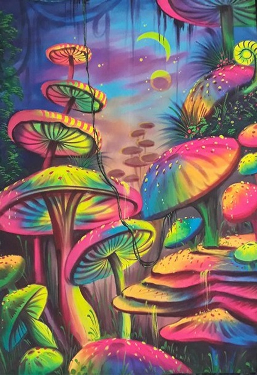 5D Diamond Painting Abstract Crystals and Mushroom Kit - Bonanza Marketplace