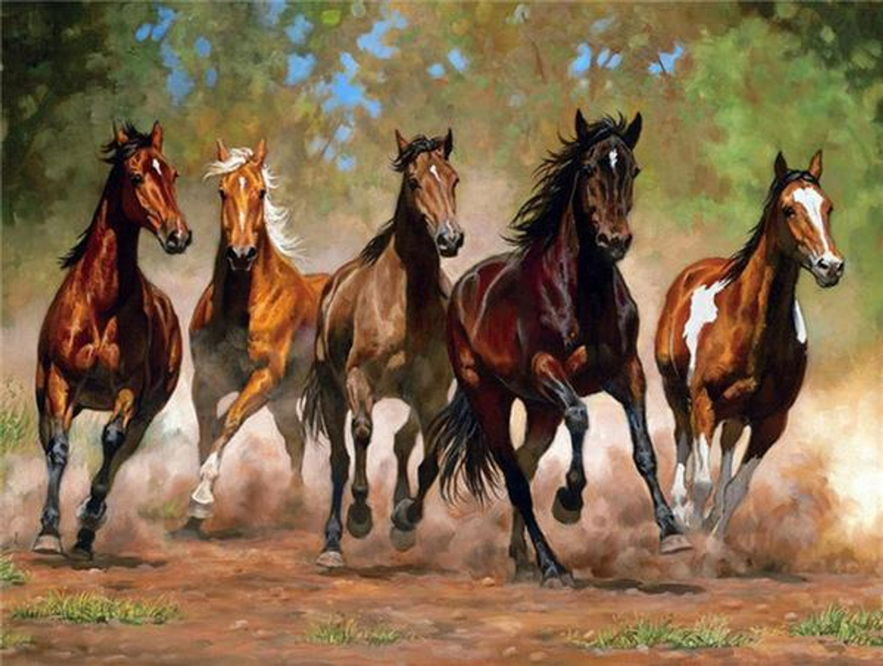 Horse Diamond Painting Art Kits for Adults and Kids,5D Diamond Painting Horse Kits for Adults and Kids, Diamond Art Horse Kits for Home Wall Decor