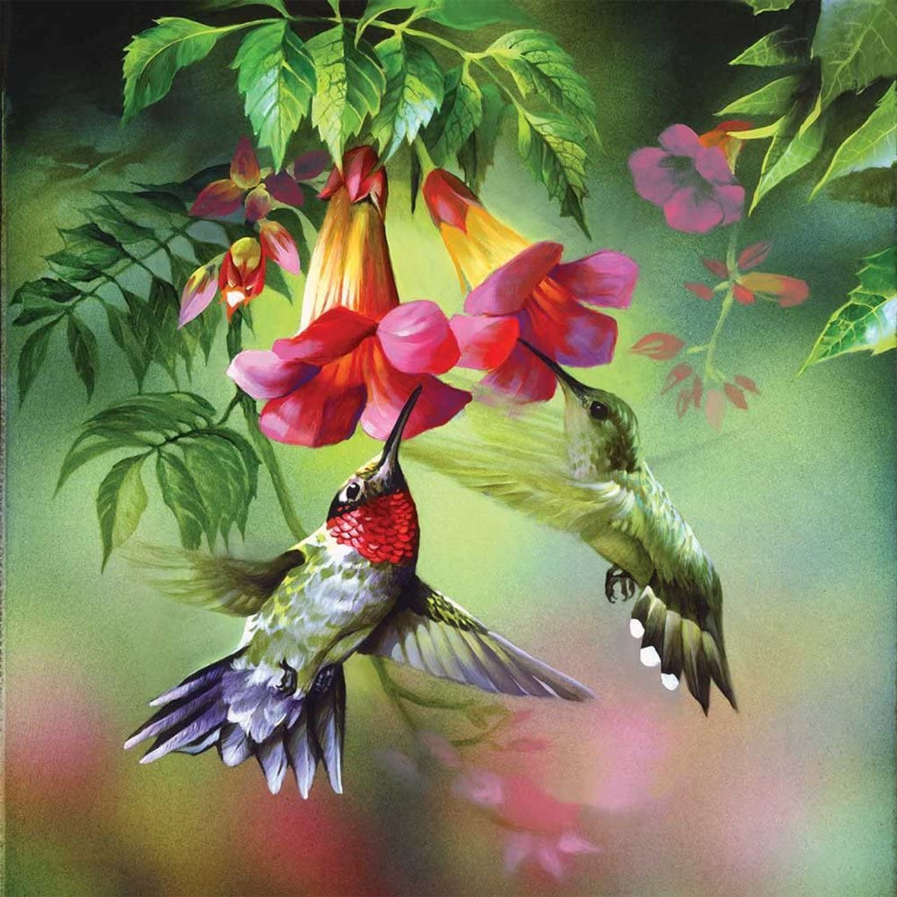 River Flowers Hummingbird, 5D Diamond Painting Kits
