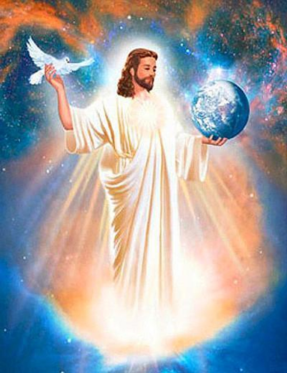 5D Diamond Painting Jesus with the World in his Hands Kit - Bonanza  Marketplace