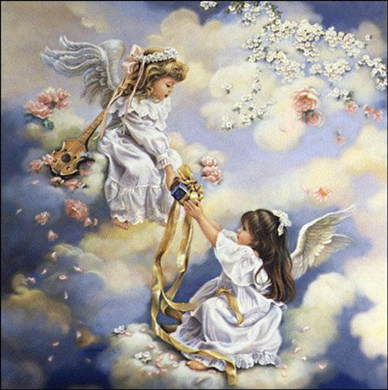 Large Size Gift Diamond Painting Angels DIY 5D 'square' and 'round