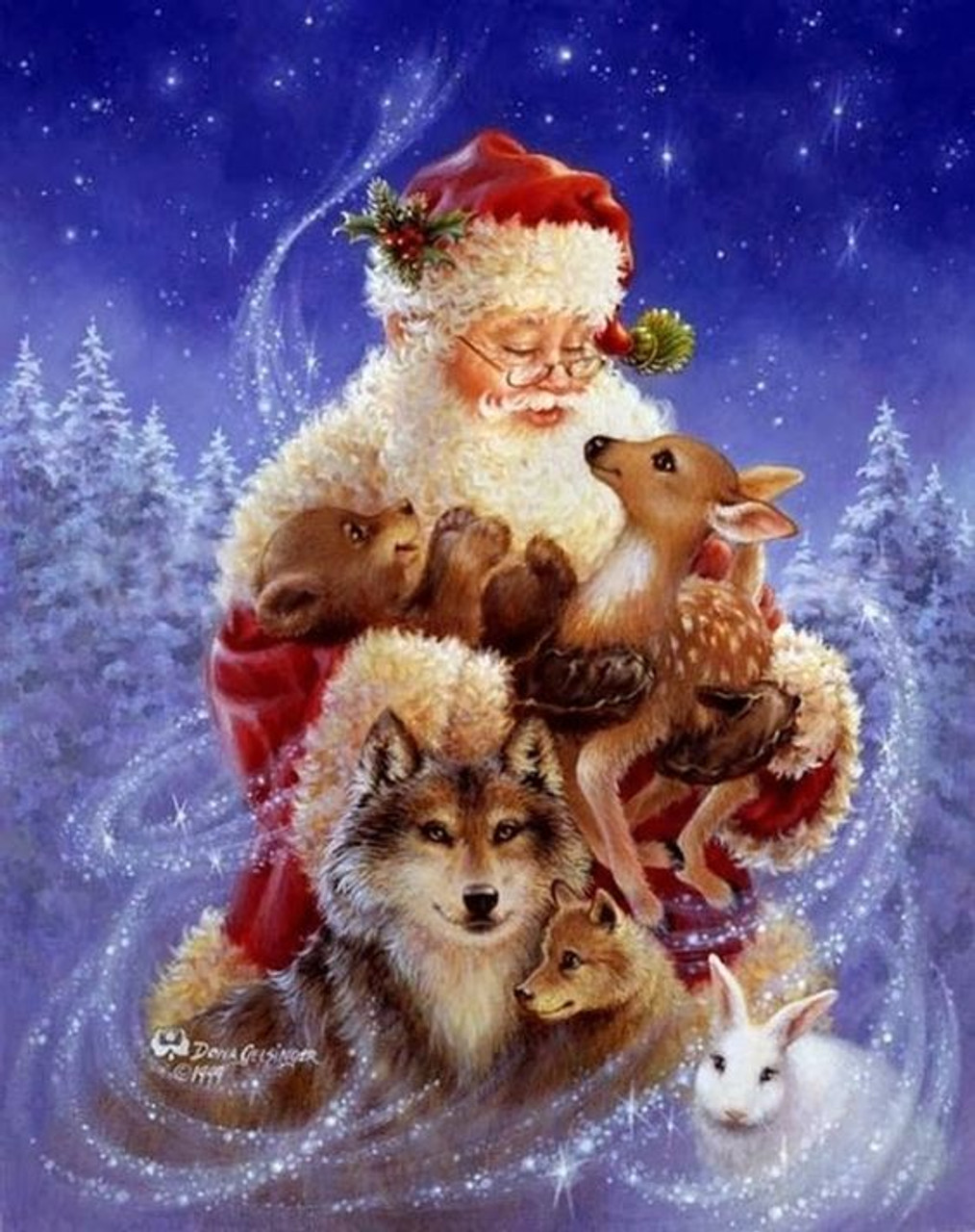 Christmas Diamond Painting Kits for Kids Easy DIY Cartoon Santa