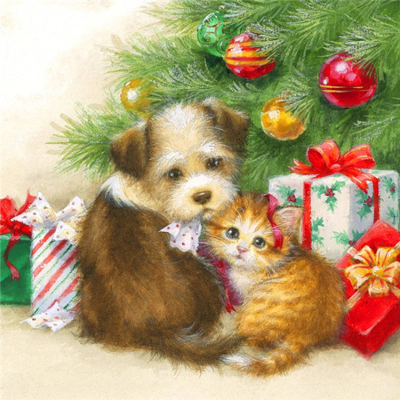 5D Diamond Painting Puppy Christmas Ornaments Kit - Bonanza