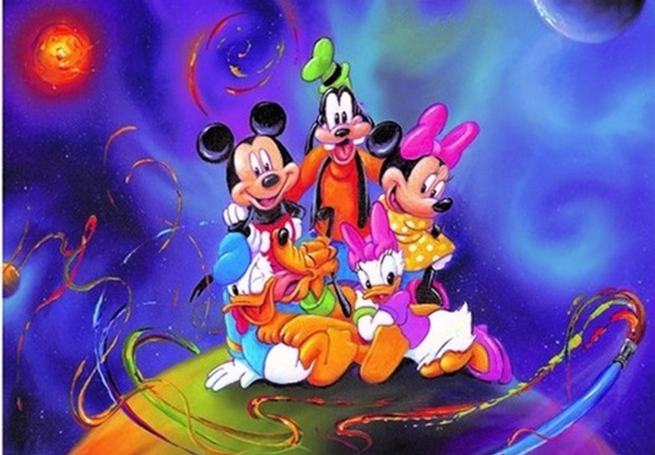 Pluto And Mickey Mouse - 5D Diamond Painting 