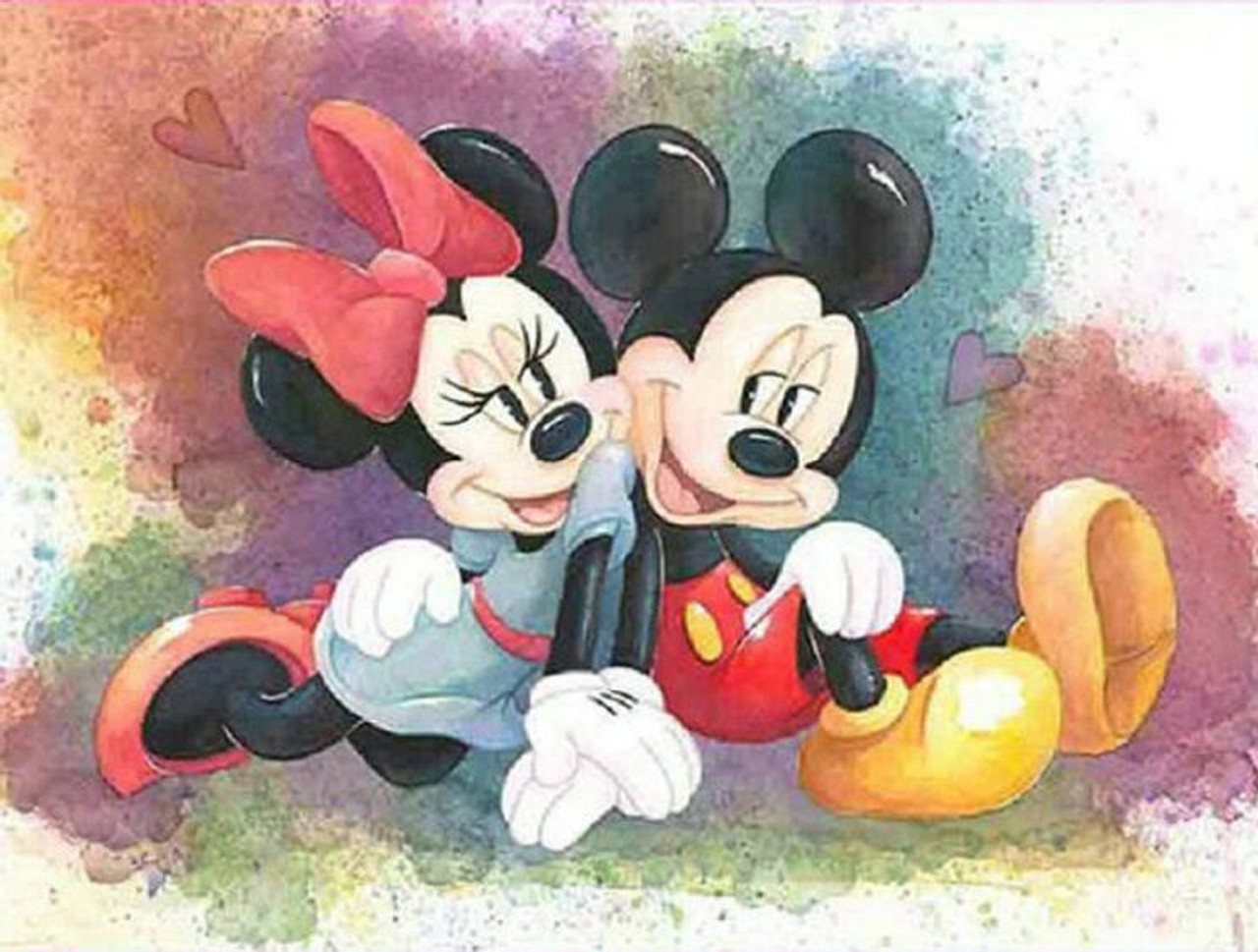 Minnie Mouse print, Minnie mouse art, minnie mouse painting, Disney  painting, disney fanart, watercolour cartoon print, gift for children