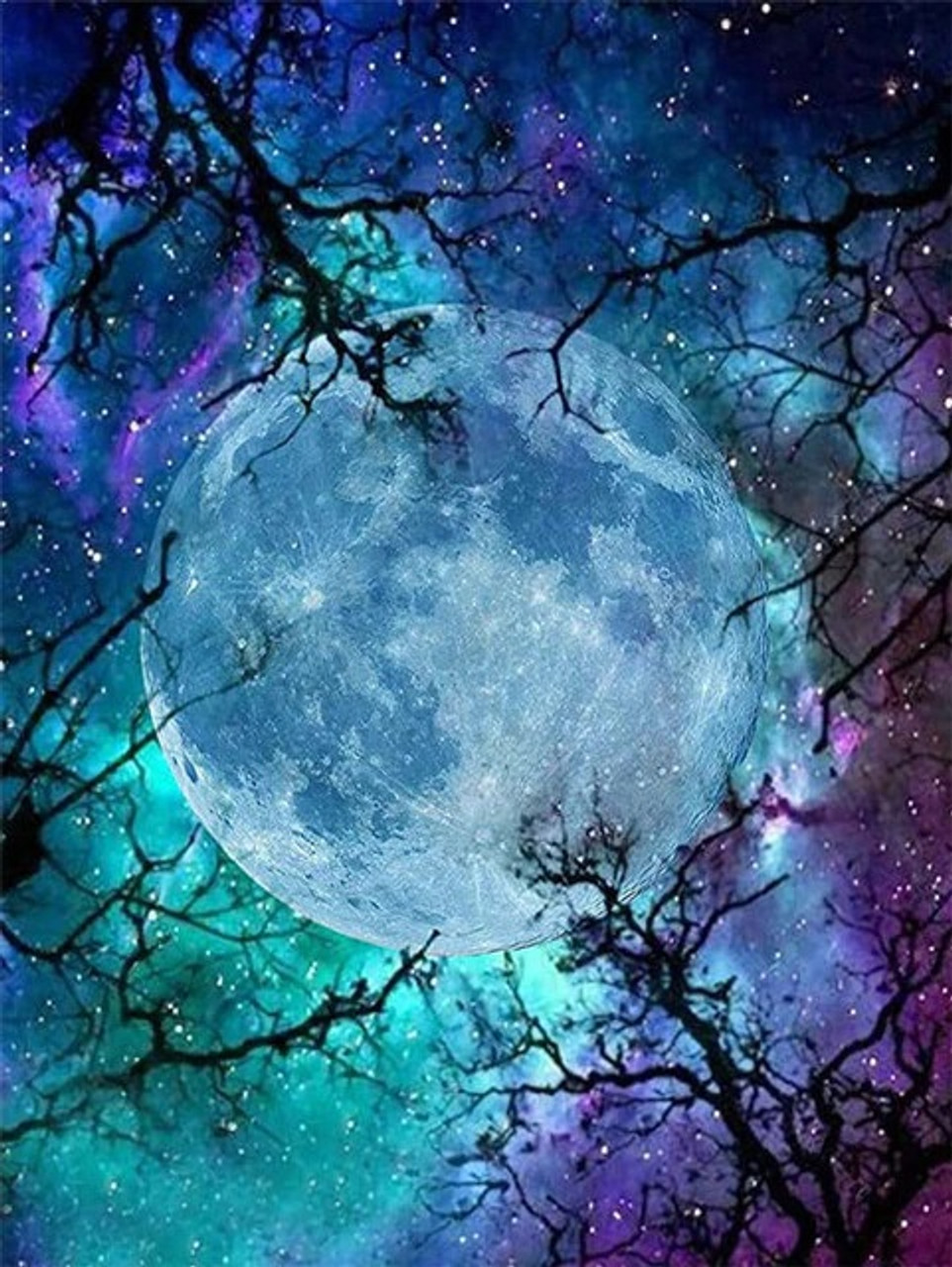 blue purple moon