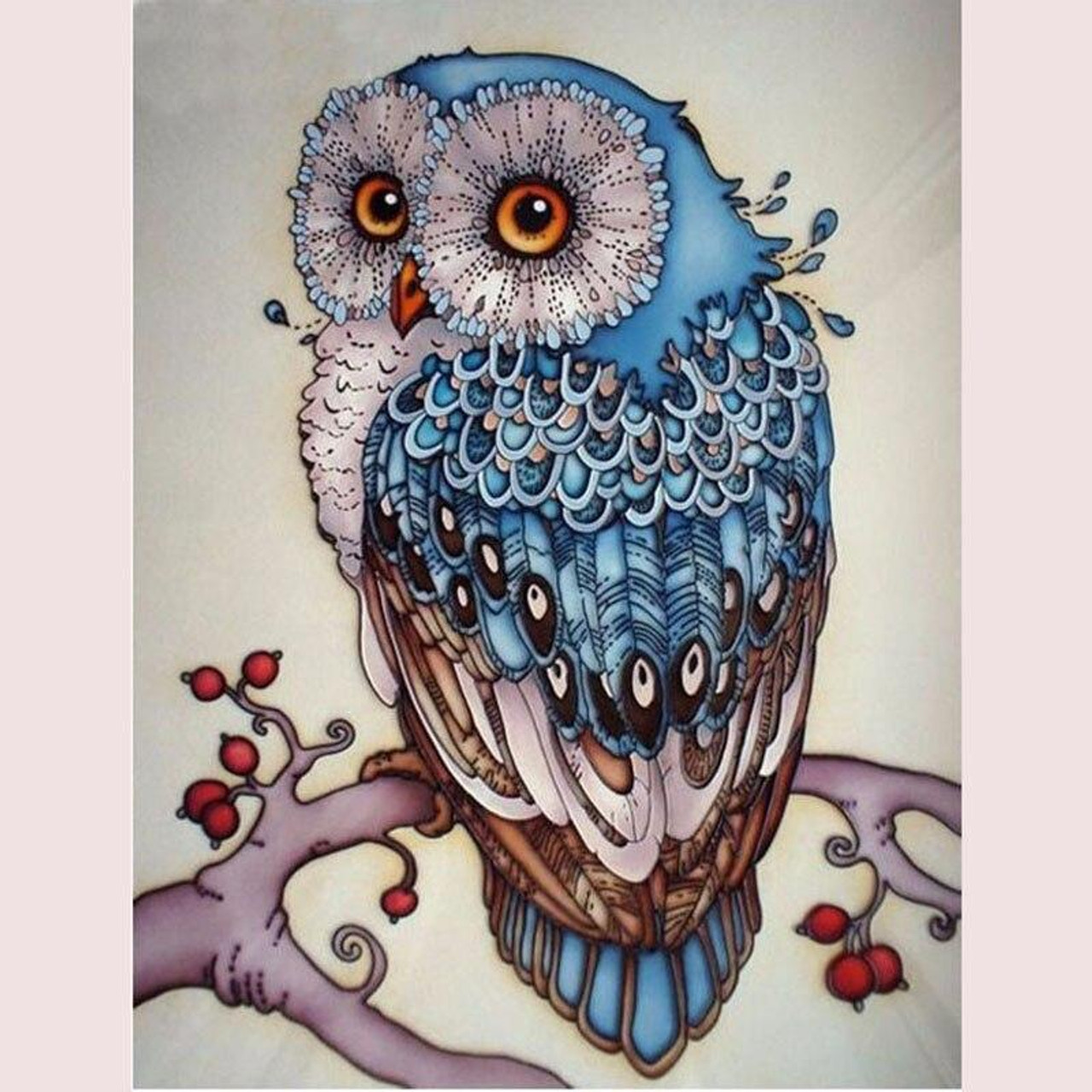 5D Diamond Painting Book Owl Kit - Bonanza Marketplace