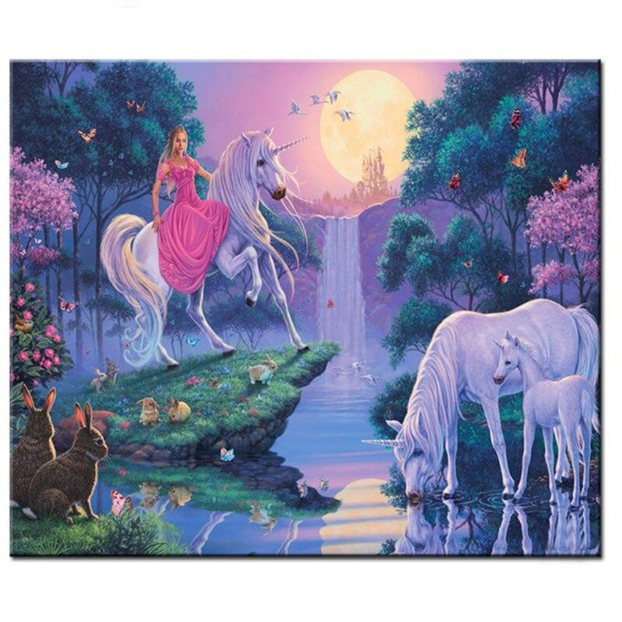 5D Diamond Painting Unicorn Fairy Kit - Bonanza Marketplace