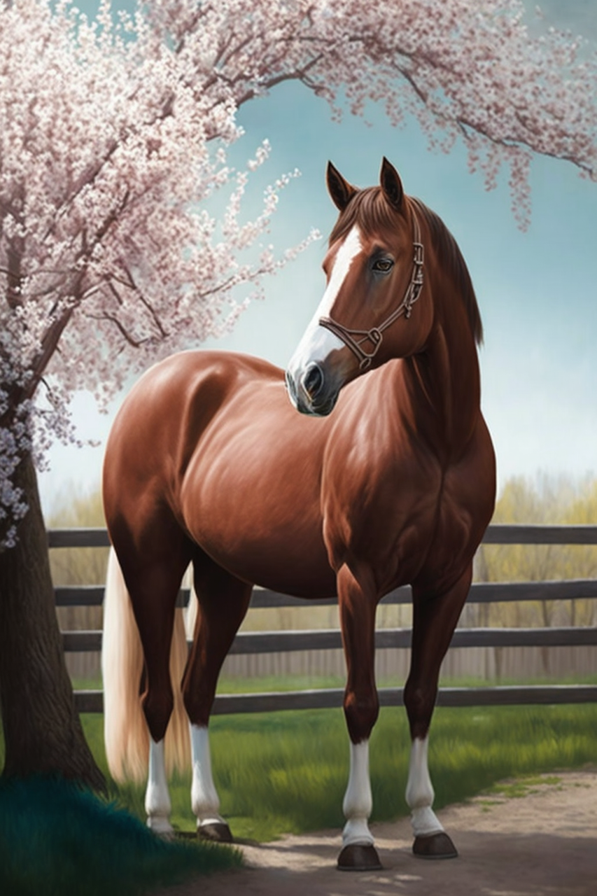 Brown Horse Head - Diamond Paintings 