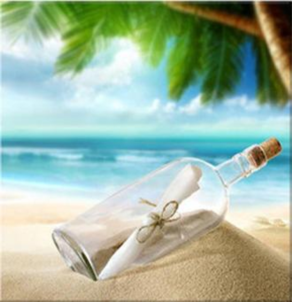 5D Diamond Painting Ship in a Bottle on Sand Kit - Bonanza Marketplace